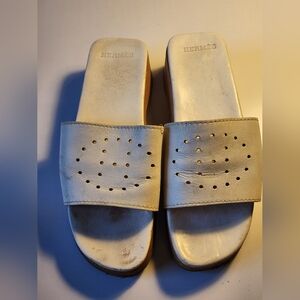 Hermès Women's Size 36 Evelyne Leather Clog Sandal Slides